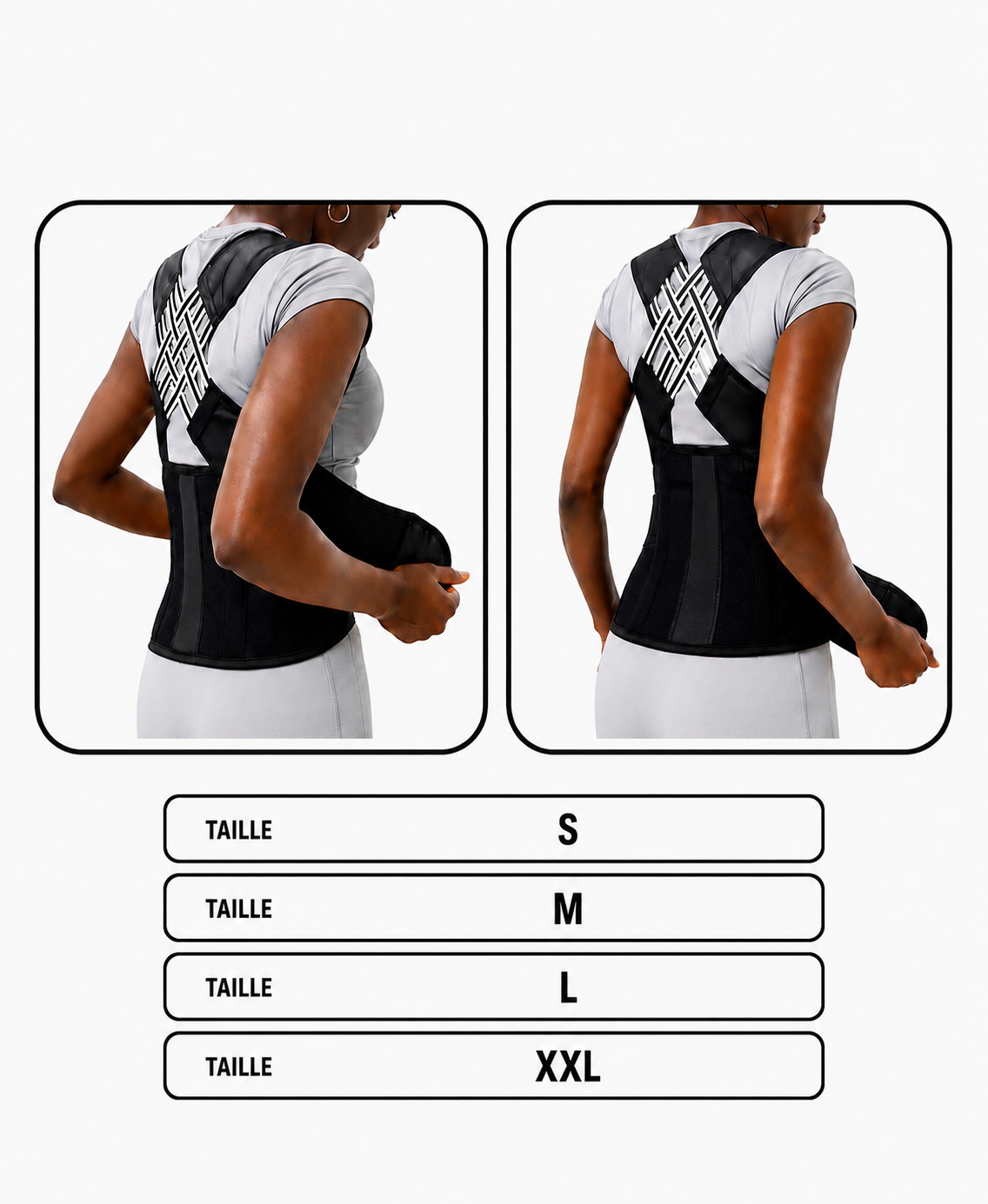 Correcteur de posture réglable – Maintien du dos