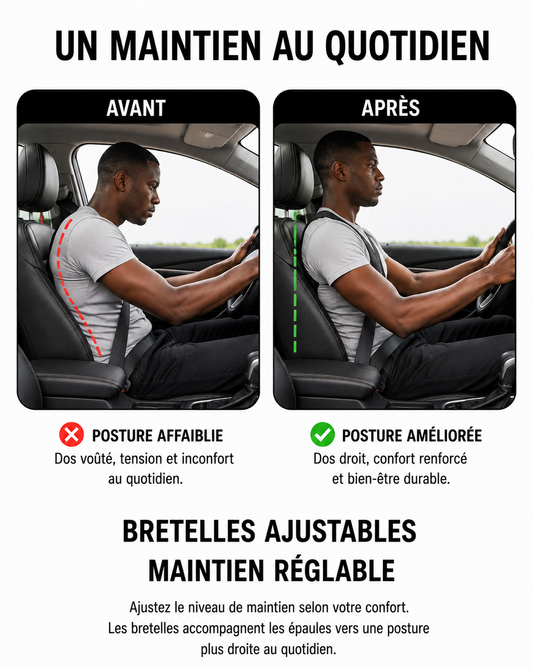 Correcteur de posture réglable – Maintien du dos