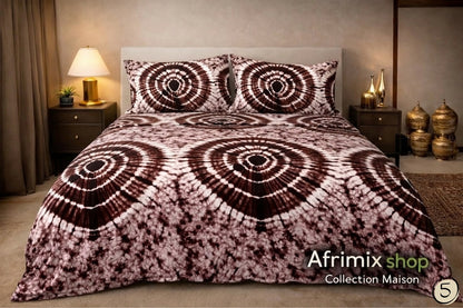 Parure de Draps 3 Pièces  – Motif Élégant & Moderne – 240x250cm