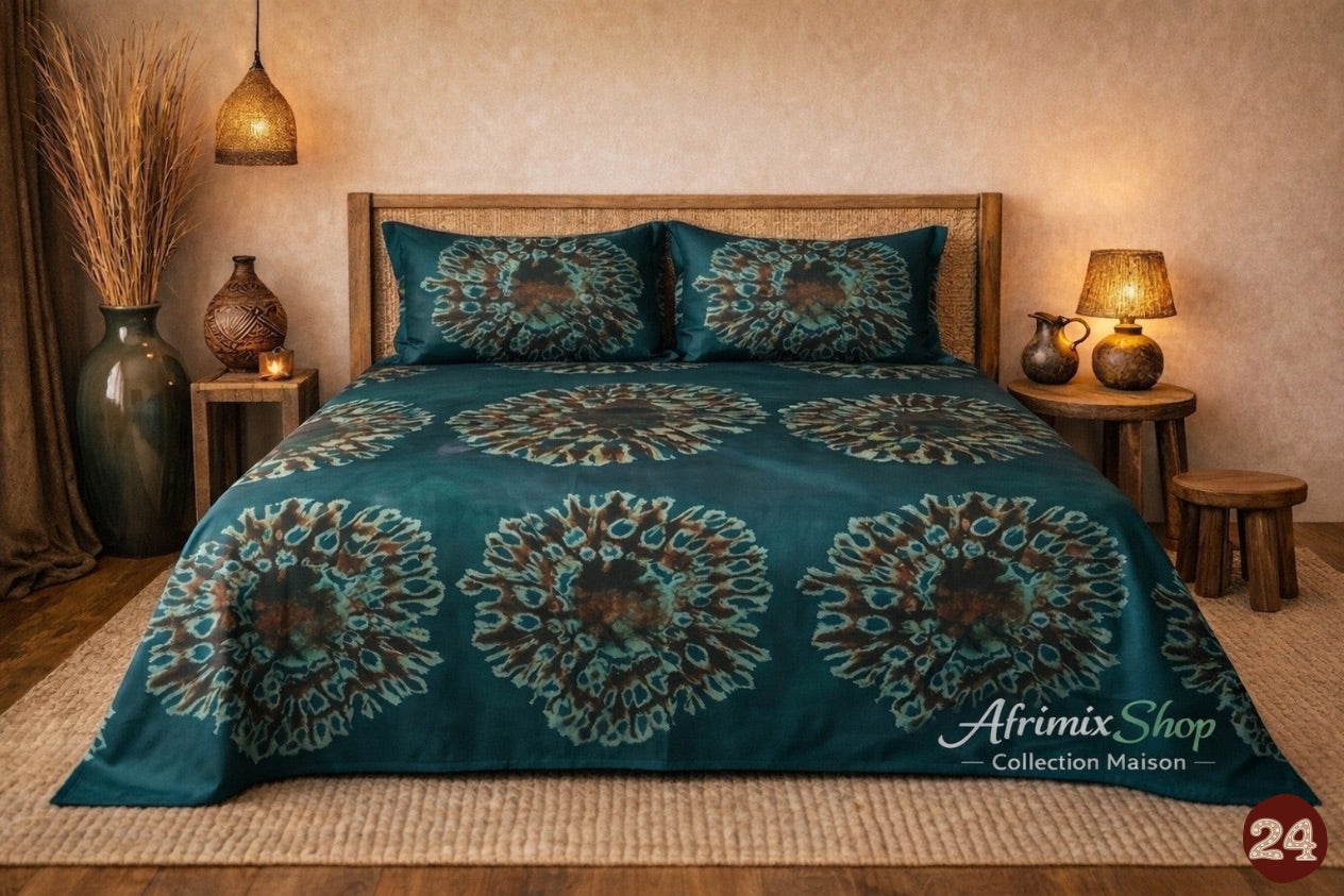 Parure de Draps 3 Pièces  – Motif Élégant & Moderne – 240x250cm