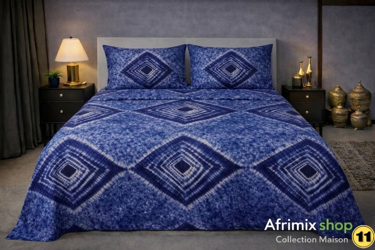 Parure de Draps 3 Pièces  – Motif Élégant & Moderne – 240x250cm