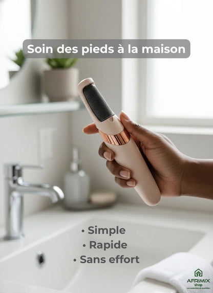 Lime Électrique Rechargeable – Élimine les Peaux Mortes et les Callosités des Pieds