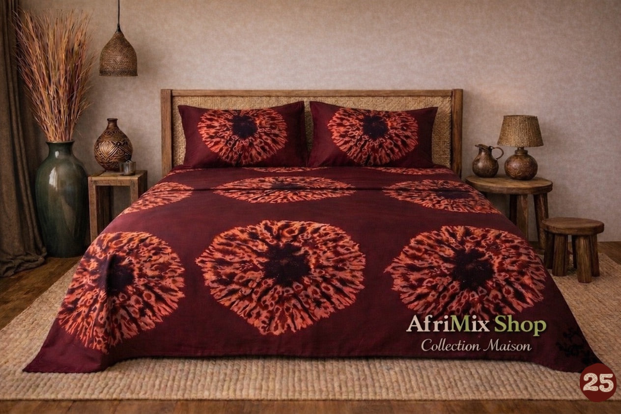 Parure de Draps 3 Pièces  – Motif Élégant & Moderne – 240x250cm