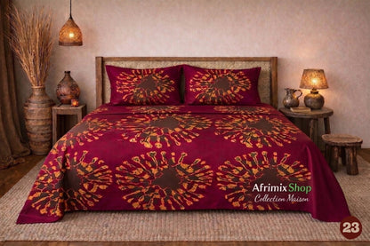 Parure de Draps 3 Pièces  – Motif Élégant & Moderne – 240x250cm