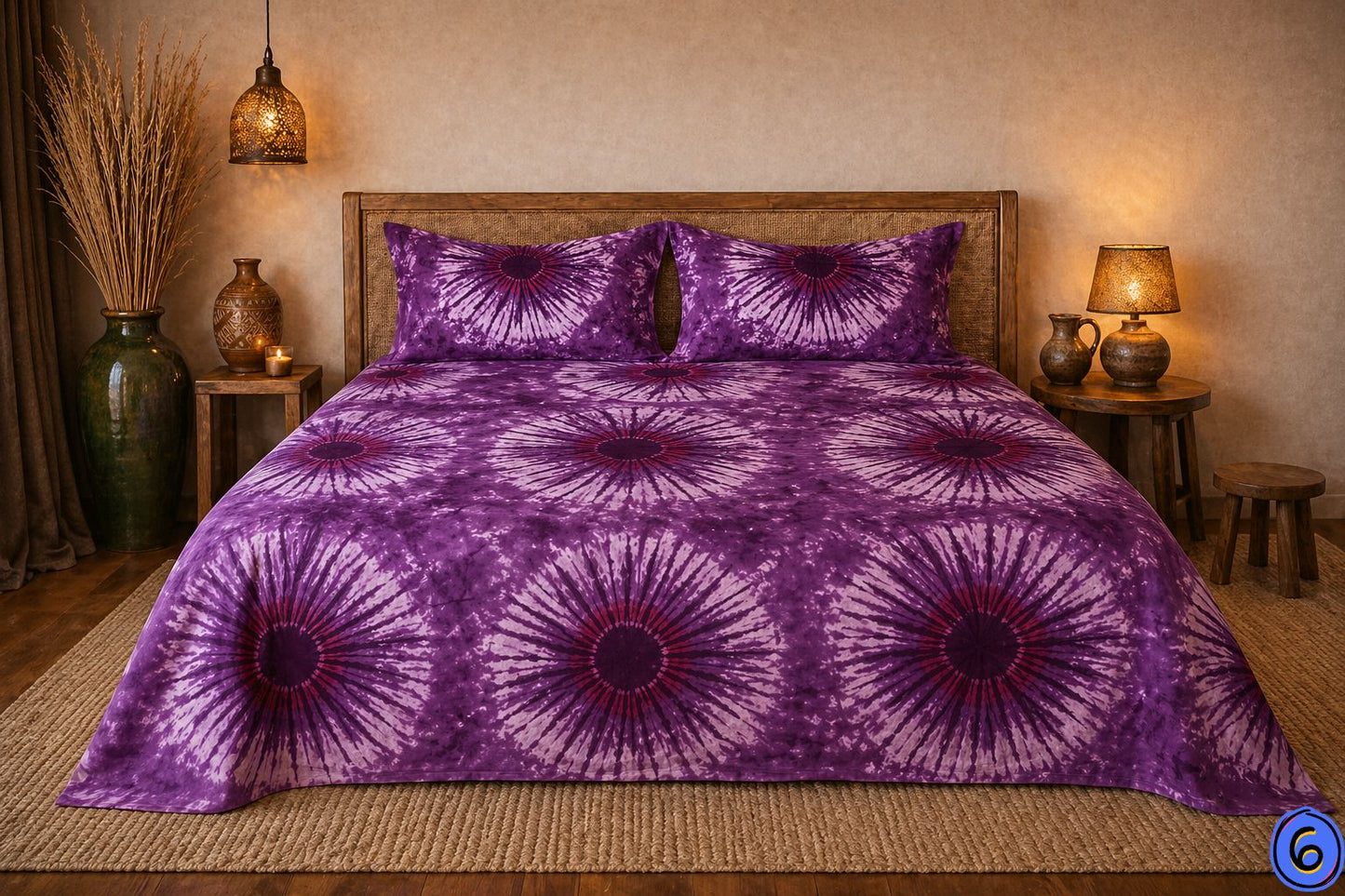 Parure de Draps 3 Pièces  – Motif Élégant & Moderne – 240x250cm