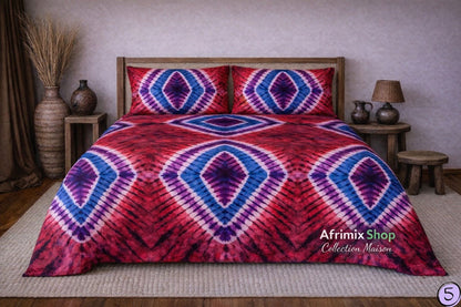 Parure de Draps 3 Pièces  – Motif Élégant & Moderne – 240x250cm