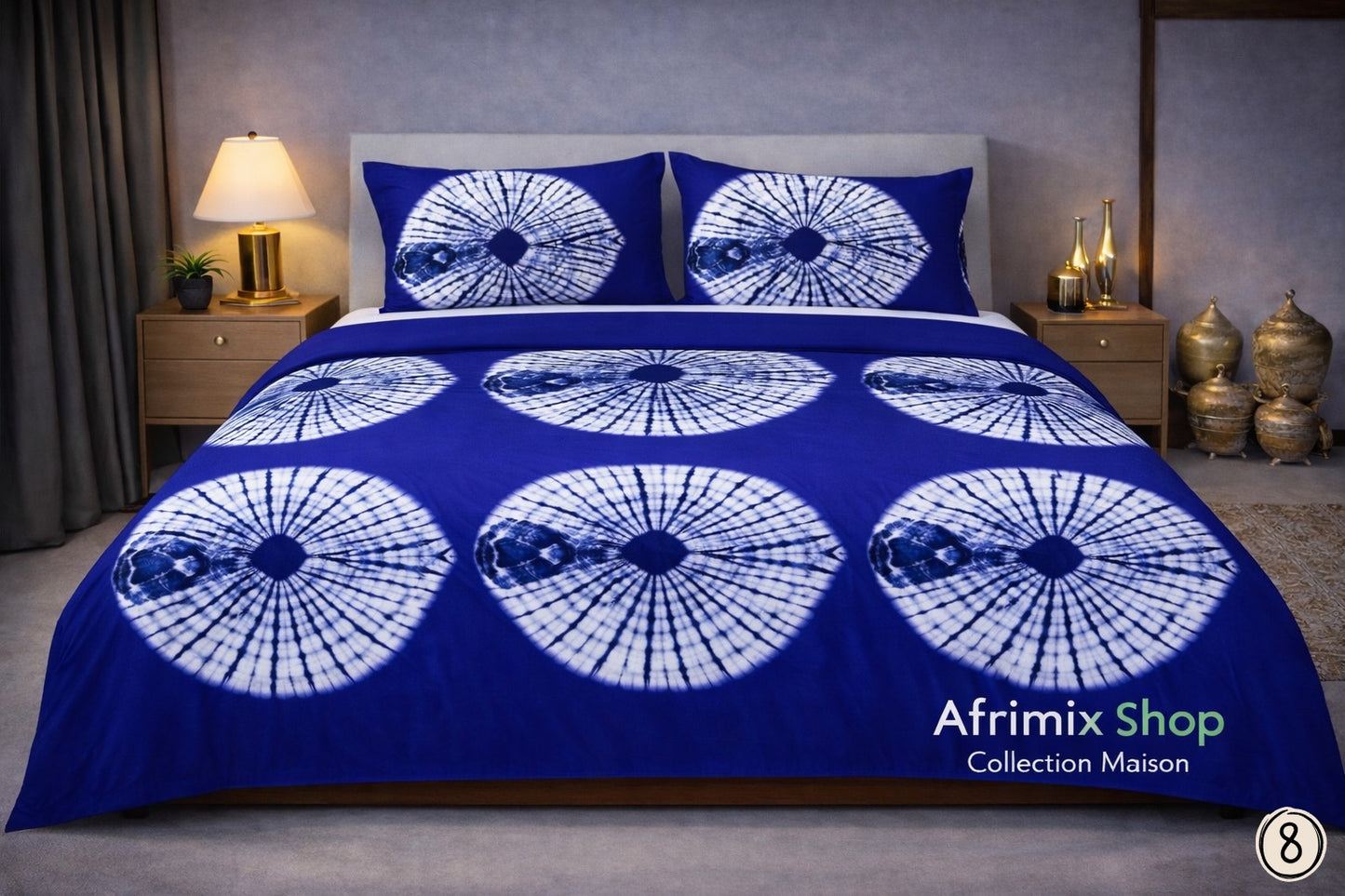 Parure de Draps 3 Pièces  – Motif Élégant & Moderne – 240x250cm